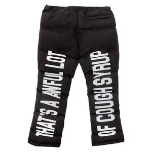 Men's Black Graphic Joggers